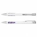 Metal Promotional Pens - Panama Grip Pen Metal - White Barrel
