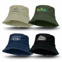 Wide Brim Hats - Raw Edge Bucket Hat