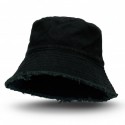 Wide Brim Hats - Raw Edge Bucket Hat