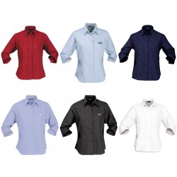 Ladies Corporate Shirts - Ladies' Pin-point Shirt (3/4 Sleeve)