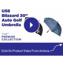 Corporate Umbrellas - Blizzard 30 Auto Golf Umbrella