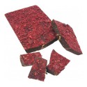 100g Premium White Chocolate Freeze Dried Raspberries Bar Packed in Cello Bags