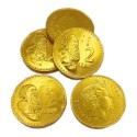 4 Chocolate Coins Packed in Small Biz Card