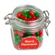 130g Christmas Jelly Beans Packed in Glass Clip Lock Jars