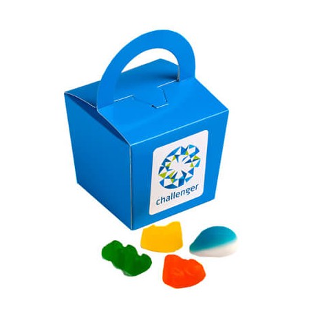 100g Mixed Lollies Packed in Coloured Noodle Boxes