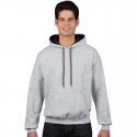 Fleece Tops - Heavy Blend Adult Contrast Hooded Sweatshirt