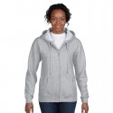Fleece Tops - Heavy Blend Missy Fit Full Zip Hooded Sweatshirt