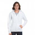 Fleece Tops - Heavy Blend Missy Fit Full Zip Hooded Sweatshirt