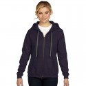 Fleece Tops - Heavy Blend Vintage Classic Missy Fit Full Zip Hooded Sweatshirt