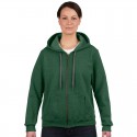 Fleece Tops - Heavy Blend Vintage Classic Missy Fit Full Zip Hooded Sweatshirt