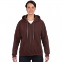 Fleece Tops - Heavy Blend Vintage Classic Missy Fit Full Zip Hooded Sweatshirt