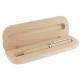 Plastic Promotional Pens - Wood Case Single