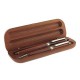 Plastic Promotional Pens - Wood Case Single