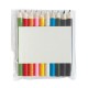 Coloured Half Sized Pencils in PVC Pouch 6pk
