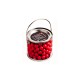 Lollies in Buckets & Jars - Medium PVC Bucket Filled with Orange Choc Drops (Jaffa Look Alike) 420G