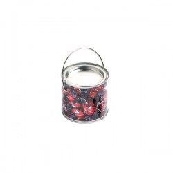 Lollies in Buckets & Jars - Medium PVC Bucket Filled Mixed Eclairs 240G