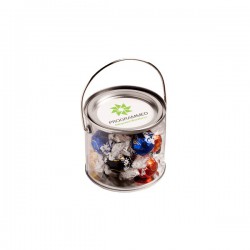 Lollies in Buckets & Jars - Medium PVC Bucket Filled with Lindt Lindor Balls X 14