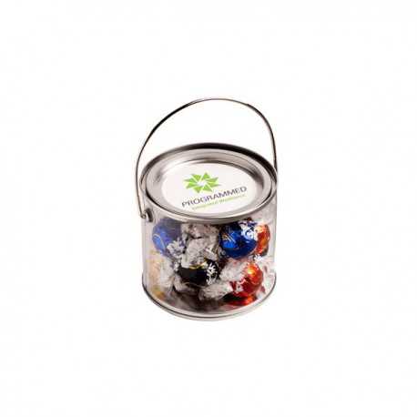 Lollies in Buckets & Jars - Medium PVC Bucket Filled with Lindt Lindor Balls X 14