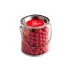 Lollies in Buckets & Jars - Big PVC Bucket Filled with with Orange Choc Drops (Jaffa Look Alike) 800G