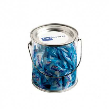 Lollies in Buckets & Jars - Big PVC Bucket Filled with Mentos 350G (Approx. 125 Lollies)