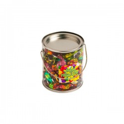 Lollies in Buckets & Jars - Big PVC Bucket Filled with Chocolate Eclairs 450G