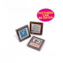 Promotional Chocolates - Picture Chocolate – Milk or Dark Chocolate in PVC Stand Up Box