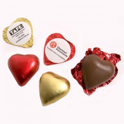 Promotional Chocolates - Chocoalte Heart 7G (Pink, Red or Gold Heart)