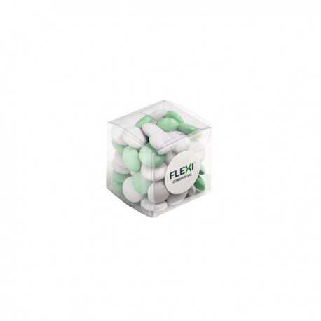 Promotional Chocolates - Cube 60G Choc Beans (Mixed Colours)