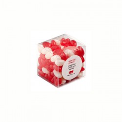 Promotional Jelly Beans - Cube 110G Jelly Beans (Corp Coloured or Mixed Coloured Jelly Beans)
