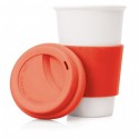 Travel Mugs - 300ml Slim Ceramic Eco Travel Mug
