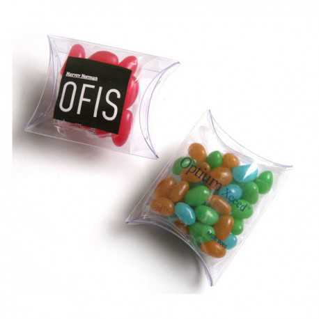 Promotional Jelly Beans - Jelly Beans in Pillow Pack 25G (Mixed Colours or Corporate Colours)