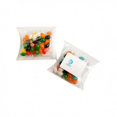 Promotional Jelly Beans - Jelly Beans in Pillow Pack 50G (Mixed Colours or Corporate Colours)