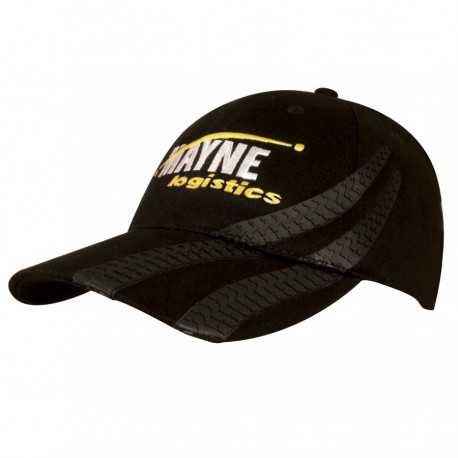 Caps - Brushed Heavy Cotton Cap with Tyre Tracks
