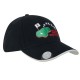 Caps - Brushed Heavy Cotton Cap with Magnetic Ball Marker on Peak