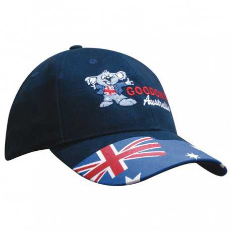 Brushed Cotton Waving Flag Cap