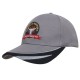 Caps - Brushed Heavy Cotton Cap with Peak Trim Embroidered