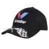 Brushed Heavy Cotton Cap with Liquid Metal Flags