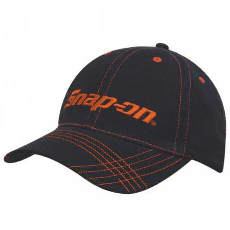 Brushed Heavy Cotton Cap with Contrasting Stitching & Cross Stitched Peak