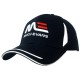 Caps - Brushed Heavy Cotton Cap with Crown Inserts, Peak Trim & Sandwich