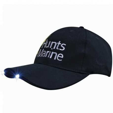 Caps - Brushed Heavy Cotton Cap with Led Lights in Peak