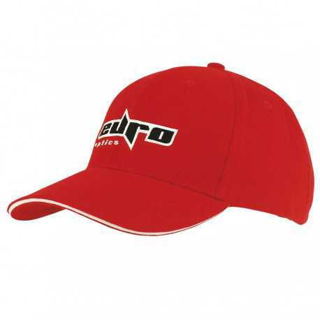 Caps - Brushed Heavy Cotton Cap with Sandwich Trim