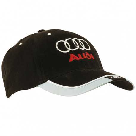 Caps - Brushed Heavy Cotton Cap with Reflective Trim & Tab on Peak