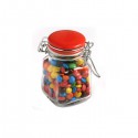 Promotional Chocolates - Mini M&Ms in Glass Clip Lock Jar 80G