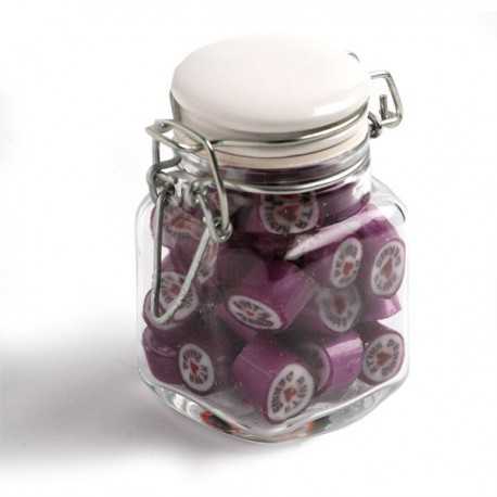Lollies in Buckets & Jars - Rock Candy in Clip Lock Jar 65G