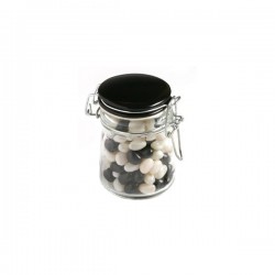 Promotional Jelly Beans - Jelly Beans in Glass Clip Lock Jar 160G (Mixed Colours or Corporate Colours)