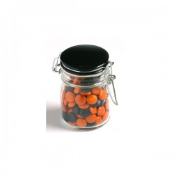 Choc Beans in Glass Clip Lock Jar 160G (Corporate Colours)