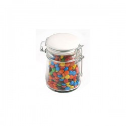 Promotional Chocolates - Mini M&Ms in Glass Clip Lock Jar 160G