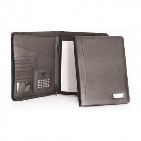 Genuine Leather Compendium w/Zipper