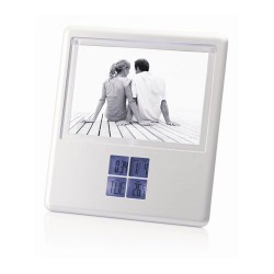 Multifunction LCD Alarm Clock w/Photo Frame 