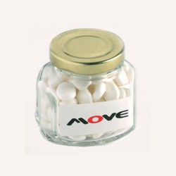 Branded Mints - Mints in Glass Squexagonal Jar 90G